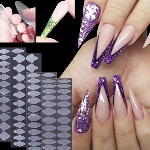 Faux Ongles Marque Privée 24 Conseils Français 3D UV Gel Nail Art Design Acrylique Silicone Moule Formes Mini Silicone