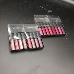 Brand Mini Lip Gloss Matte Matte Red Red Pink Brown Nude Liquick Lipstick 4 Colors 1.9ml*PC