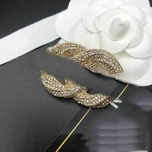 Célèbre Design Marque Luxurys Desinger Broche Femmes Strass Perle Lettre Broches Broches Bijoux De Mode Accessoires