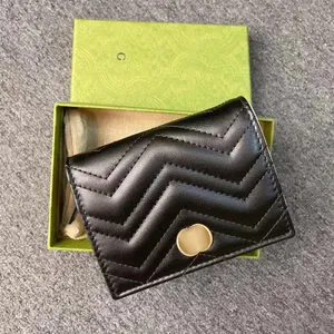 célèbres porte-cartes en cuir véritable portefeuille à clapet hommes femmes mode petit porte-monnaie porte-monnaie designer de luxe porte-monnaie à fente intérieur clé d'embrayage sacs à main logo en métal