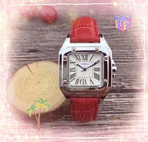 Famous Simple 3 Pointer Lady Quartz Mouvement Montres en cuir coloré Clock Clock Girl Super Bright Brightproofing Elegant Small Size All the Crime Bracelet Watch Cadeaux