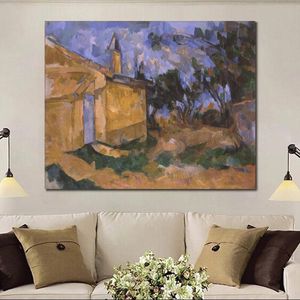 Famoso Still Life Canvas Wall Art Le Cabanon De Jourdan Ii Paul Cezanne Painting Beautiful Dining Room Decor