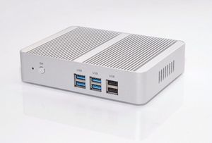 Livraison gratuite sans ventilateur Intel N3150 Mini PC Celeron Quad Core 1,6 ~ 2,08 GHz Windows 10 Mini ordinateur double H-DM-I WiFi double LAN TV Box