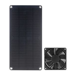 Ventiladores 10W con energía solar 3W Mini ventilador Extractor portátil