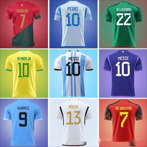 Les fans sont en tête du soccer maillot 22 Uniformes de football de la Coupe du monde du Qatar Uniformes de l'équipe nationale Factory Custom Direct Sales Sweat L'absorption ne perd pas le matériau de polyester couleur
