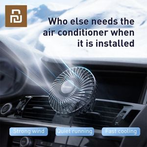 Ventilateurs Youpin Baseus ventilateur de voiture 5V ventilateurs USB portables pour voiture évent montage climatiseur muet Clip Ventilador Portatil ventilateur de refroidissement pour voiture