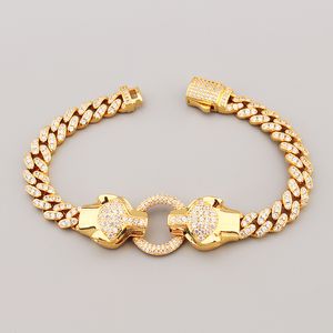 mode 18k Gold Sliver Leopard Animaux Bracelets Chain Love Designer For Women Men Couple Designer Fashion Party de mariage de Thanksgiving Valentine Cool