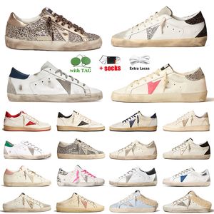 golden goose Star Sneakers casual shoes Cesta Blanca angustiada diseñador estrella plataforma zapatillas【code ：OCTEU21】