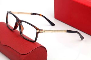 Accessoires de mode Lunettes de luxe ultra légères pour hommes et femmes, verres de prescription personnalisés avec logo doré, lunettes de lecture anti-lumière bleue pour ordinateur