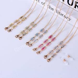 Fashion Alloy Glasses Chain for Women Men Mask Chain Strap Holder Sunglass Lanyard Necklace Hang on Neck Eyewear Accessories