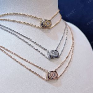 Mode argyle designer collier double couche femmes classique designer clavicule chaîne pendentif colliers pour dame collier tour de cou