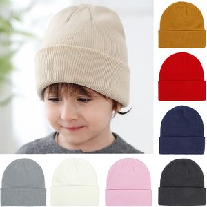 Mode bébé chapeau pour garçons tricot Babyy Beanie enfants casquette enfants chapeaux pour filles chaud Bonnet enfant en bas âge casquettes accessoires pour bébés 0-2Y