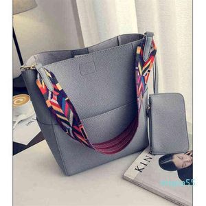 Fashion Bag Tote Brand Designer Women Handbag and Purse Large Capacity Colorful Strap Shoulder Pu Leather Bucket Crossbody s Big t2477
