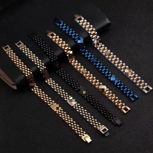 Moda negro acero velocímetro pulsera corona hombre brazalete inoxidable Pulseiras pulseras brazaletes joyería