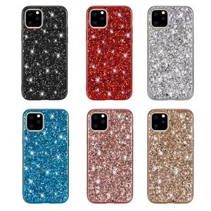 Mode Bling Glitter Diamond Cases Strass Cristal Brillant Sparkle Electrolytique Placage Pare-chocs Pour iPhone 14 13 12 11 Pro Max XR XS X 8 7 Plus Samsung S22 S23 Ultrea