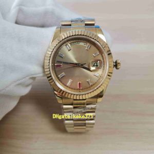 Moda BPF reloj para hombre 228238 40 mm Oro amarillo Color zafiro Diamante Dial LumiNova Movimiento mecánico automático Relojes para hombre reloj de pulsera