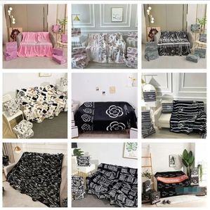 Fashion Brand Designer Blanket Throw Blankets Sofa Bed Plane Travel Coral Fleece Blanket Bath Towel Luxury Gift For Party Wedding