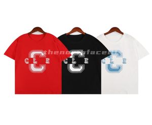 Marca de moda para hombre de lujo Polo Camisa de letra grande Cuello redondo de manga corta Summer Tshirt Top Black White Red Asian Siz6041738