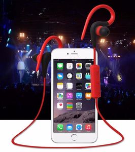 Moda BT-1 Tour Auricular Bluetooth Deporte Gancho para la oreja Auriculares Estéreo Over-Ear Inalámbrico Banda para el cuello Auriculares con micrófono para iPhone 7 Android