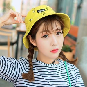 Fashion-Bucket cap Homme Femme Unisexe coton Banana Hat Bob Caps Hip Hop cool sports de plein air Summer ladies Beach Sun Fishing Bucket Hats