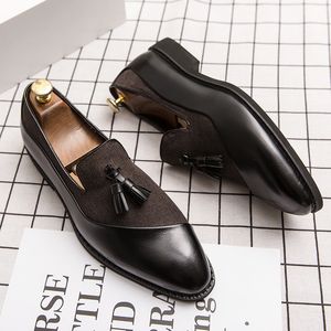 Mode affaires robe hommes classique en cuir hommes costumes Slip-on Oxfords chaussures fête gland chaussures de créateur 230410 GAI GAI GAI