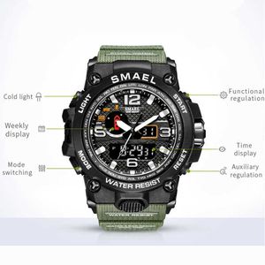 Conjunto de relojes militares de camuflaje a la moda para hombre, reloj de pulsera resistente al agua para hombre, reloj digital kol saati para hombre