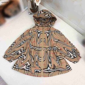 Fashion Child Tanch Coats Lace Up Went Design Kids Coat Taille 100-160 cm Baby Clothes Girl Boy Hooded Windbreaker 24Feb20
