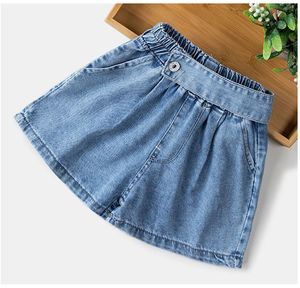 Fashion Enfants Denim Shorts 100% coton court été jeans Enfants bébé mignon pour filles 210429