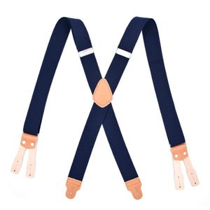 Mode classique adultes bretelles bretelles bretelles décontractées forme X-back hommes pantalons Suspensorio bouton fin enregistreur travail Suspenders235j