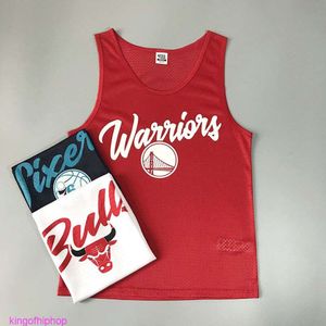 Vêtements de mode Vêtements de sport Hauts Rock Hip hop T-shirts T-shirts Tendance br maille sports d'été gilet de haies hommes femmes sans manches large épaule T-shirt basket-ball tendance Corée