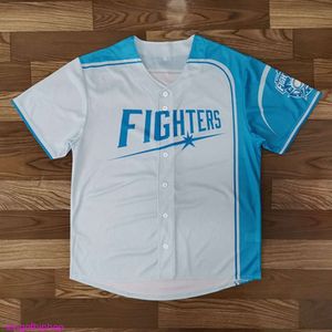 Ropa de moda Ropa deportiva Tops Rock Hip hop Camisetas Camisetas Traje de béisbol japonés NPB Fans del equipo Ham Fighter Camiseta nueva Hombres Mujeres Kits de baile callejero Hop