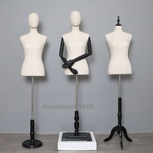 Magasin de vêtements de mode grande taille Mannequin femme demi-corps modèle femmes factice torse vêtements mannequins d'affichage à vendre