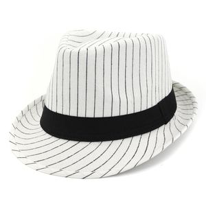 Design de mode adulte ruban noir décoration bord court Jazz Cap Fedora chapeau été voyage Sunhat femmes hommes britannique chapeau Homburg2995