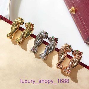 Diseñador de moda Neumáticos de automóvil Collar clásico para mujer Seiko Pendientes de leopardo con diamantes completos Aguja de plata Chapado en oro de 18 quilates con caja original