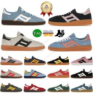 Créateur de mode Handball Spezial Men femmes chaussures décontractées Snekers Navy Scarlet Aluminium noyau noir écarlate légère noire jaune jaune plate-forme basse plate-forme