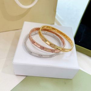 Créateur de mode charme de haute qualité bracelet de tennis kaléidoscope Van-Clef Arpes bracelets pulsera pour les femmes fête amoureux de mariage cadeau cheville bijoux en acier inoxydable