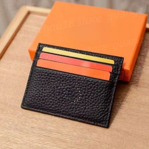 Mini porte-cartes de styliste pour femmes et hommes, petits porte-monnaie avec trous, cadeaux de Festival pour Couple avec boîte, 26919