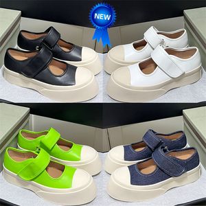 Zapatos de diseñador de moda para mujer Nappa Leather Mary Jane Sneaker negro lirio blanco denim azul volt rosa camel casual zapatillas de deporte para mujer zapatillas de deporte de lujo