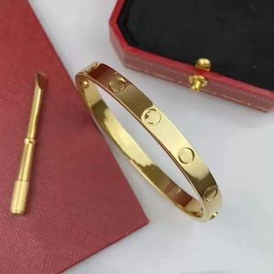 Diseñador de moda Piedra de acero inoxidable Pulseras de amor plata oro rosa para Mujeres Hombres Pulsera Pareja Joyería Mujer Brazalete Sin pulsera de diamantes