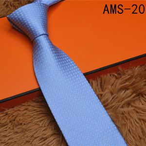 Cravates de créateur de mode pour hommes, cravate à carreaux, lettres à rayures, luxe, affaires, loisirs, cravate en soie, avec boîte sapeee