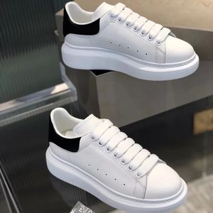 Créateurs de mode chaussures décontractées surdimensionnées à lacets de luxe femmes hommes baskets plate-forme semelle blanc noir espadrille véritable cuir velours daim formateurs taille 36-45