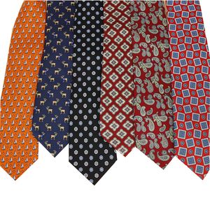 Diseños de moda Classic Silk Men Corra Floral Floral 9cm Red imprimido corbata Gravata Ties para ropa formal Cartilleros de boda de negocios