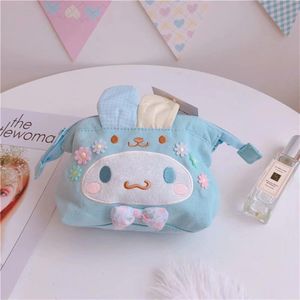 Fashion Dog FaceCartoon Plush Girls Kids Small Canvas Cosmetic Bags Cases For Gifts
