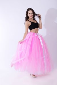 Jupes en Tulle faites à la main pour filles, longueur aux genoux, Tutu Long pour adultes, couches courtes, jupe Midi de fête de bal