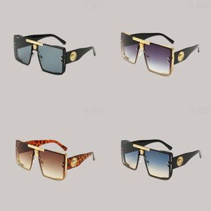 Gafas de moda diseñadores hombres de gran tamaño marco negro completo anteojos mujer popular conducción al aire libre verano gafas de sol mujeres uv400 regalo hj094 E4