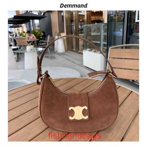 Sac à main de mode Sac pour femme de Celins Marque de livre Fourre-tout Sac à main Triumphal Underarm Bag Haute qualité Petit Café Couleur Lune Dents 2023 NouveauAvec logo original