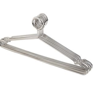 Percha de ropa de metal antirrobo caliente de moda con gancho de seguridad para hotel usado 4 mm de espesor KD1