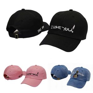 Mode que je t'aime Stropback Casquettes Hommes Femmes Chapeaux Snapbacks Sport Baseball Casquette Back Basketball Hat Haut Qualité