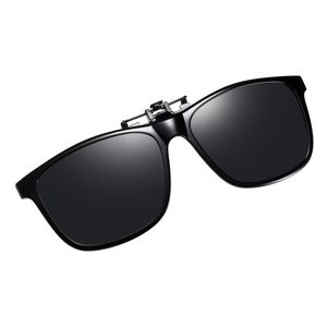 Clip de moda en gafas de sol polarizadas Hombres Mujeres Flip Up Clip de metal Gafas de visión nocturna Diseñador Gafas de conducción para gafas graduadas