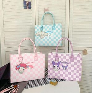 Moda Kawaii Kuromi fieltro bolso abierto chica encantadora melodía bolsa Festival regalo bolsa accesorios gran capacidad